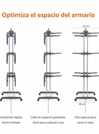 Tendedero Torre Plegable con Alas