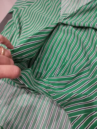 Blusa s'Olivier a righe verdi tg 48 italiana.