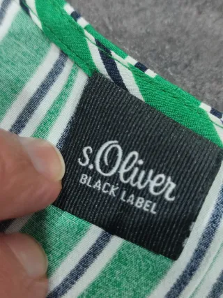 Blusa s'Olivier a righe verdi tg 48 italiana.