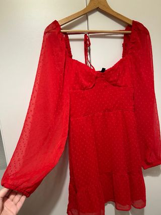 Vestido rojo H&M talla S