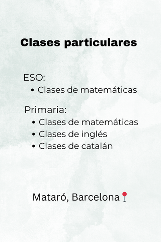 Clases particulares