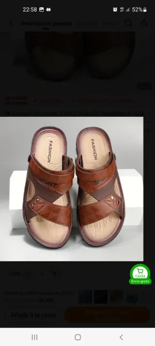 Sandalias de verano marrones