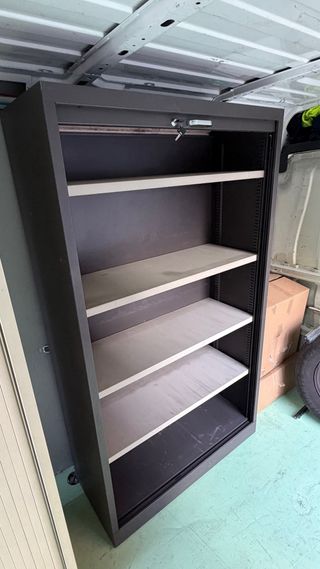 Armario Metálico Escritorio Beige/Gris