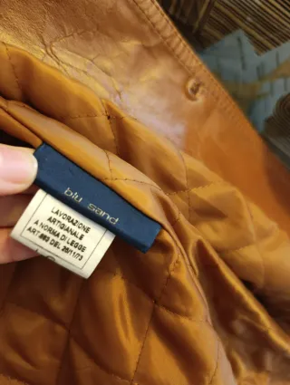 Chaqueta de cuero Blu Sand, mujer (Italia)