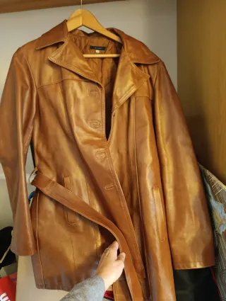 Chaqueta de cuero Blu Sand, mujer (Italia)