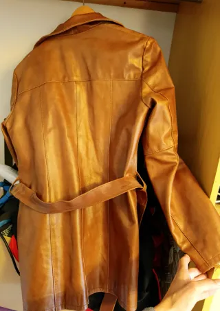 Chaqueta de cuero Blu Sand, mujer (Italia)