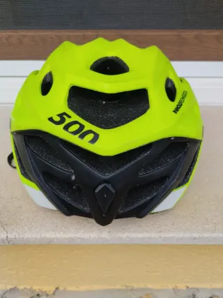Casco Ciclismo Btwin Amarillo Neón
