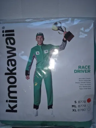 Disfraz piloto carrera talla S