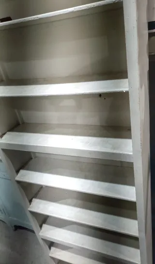 Estantería librería madera Blanca Alta 248cm