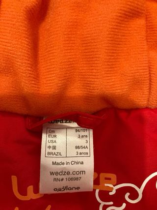 Conjunto Nieve Niño/a 3 Años