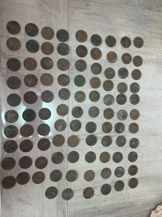 190 Monedas 1877 1878 1879 5 y 10 centimos