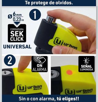 Candado moto con alarma Urban