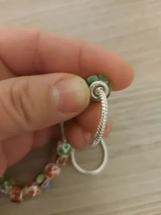 Collar de plata 925 con abalorios no es de pndora
