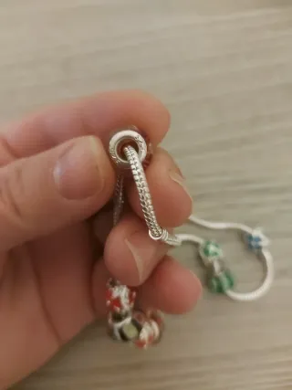 Collar de plata 925 con abalorios no es de pndora