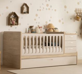 Cuna Alondra 70x140 cm Convertible en habitacion