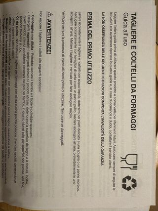 Tagliere Blauke Bambù con 4 Coltelli