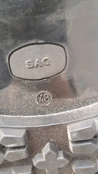 Scarponi anfibi neri tg 48 senza lacci