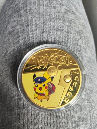 Moneta Pikachu Dorato Pokémon Go 1996