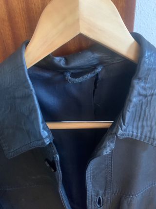 Chaqueta de cuero vintage de hombre