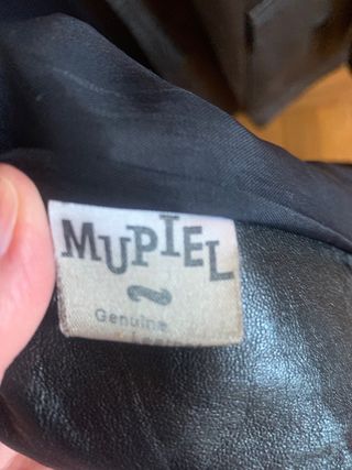 Chaqueta de cuero vintage de hombre