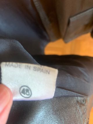 Chaqueta de cuero vintage de hombre