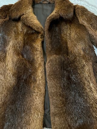 Abrigo marrón tamaño cintura