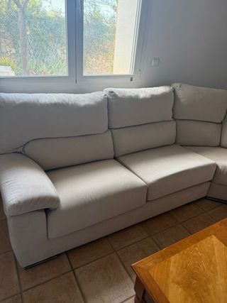 Sofá modular beige tela