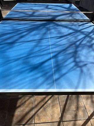 Mesa de ping pong azul