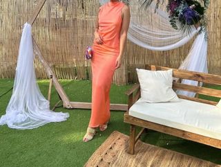 Vestido invitada Lady Pipa Naranja