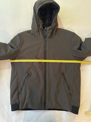 Giubbotto uomo XL marrone con cappuccio