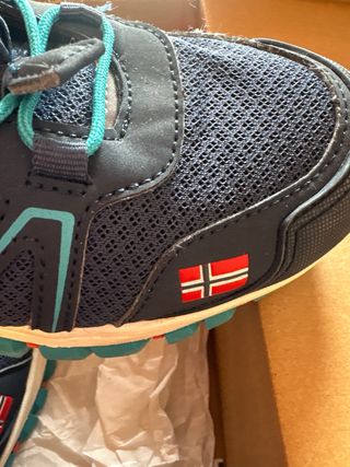 Zapatillas Trekking Niño Trollkids Azul/Turquesa