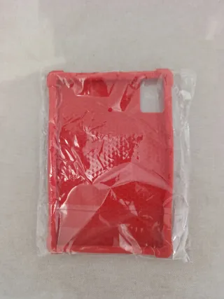 Funda silicona tablet roja para p37 10.1 pulgadas