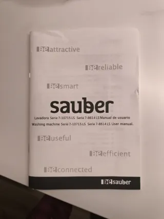 Lavadora Secadora Sauber 10kg. Silenciosa