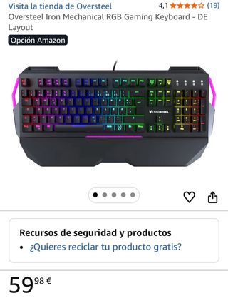 Teclado Gaming Oversteel RGB Mecánico