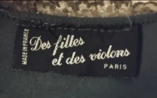 Vestido vintage Des filles et des violons