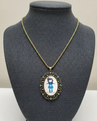 Colgante Camafeo Gorjuss (Santoro) Estilo Vintage