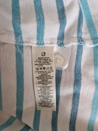 Polo Dustin  Rayas Azul y Blanco Talla 6