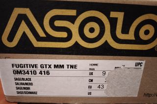 Botas Trekking Gore-Tex ASOLO 43. Fugitive GTX.