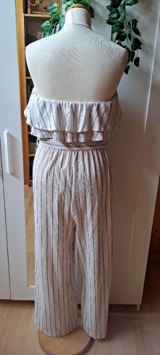 Mono fluido palabra de honor rayas