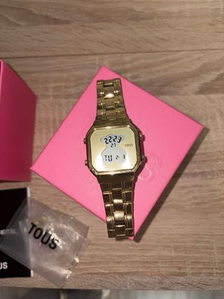 Reloj Tous Dorado Digital Oso