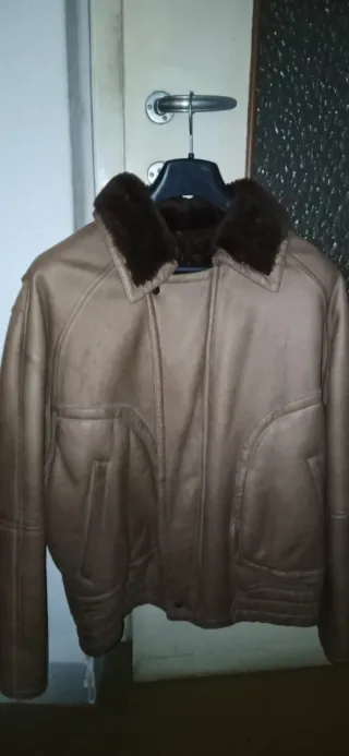 Giubbotto uomo Shearling marrone