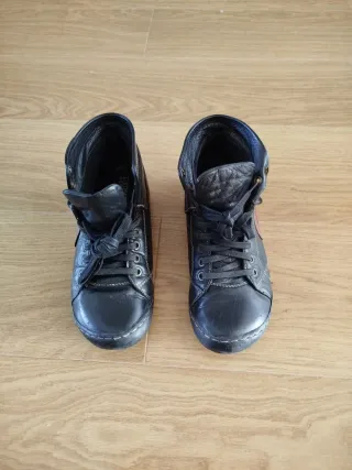 Botas de piel Coronel Tapioca con cordones