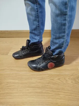 Botas de piel Coronel Tapioca con cordones