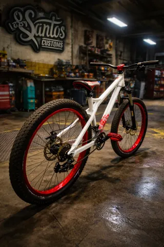 Bicicleta Dirt/Pumptrack Mondraker Blanca y Roja