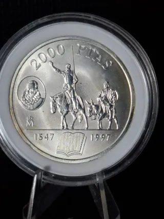 Moneda 2000 Pesetas Plata 1997 Juan Carlos I