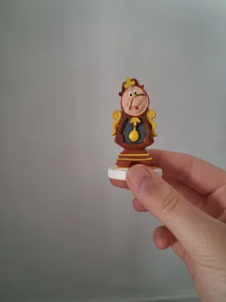 3 Figuras Disney Bella y Bestia 5-6cm