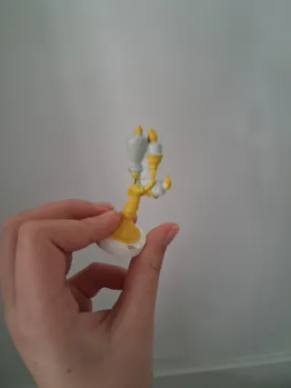 3 Figuras Disney Bella y Bestia 5-6cm