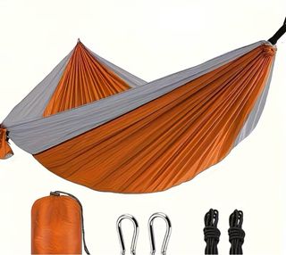 Hamaca de tela a rayas