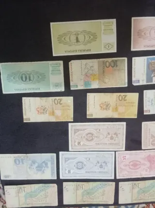 Lotto 20 banconote Slovenia Macedonia