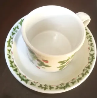 Tazze e piattini in ceramica inglese